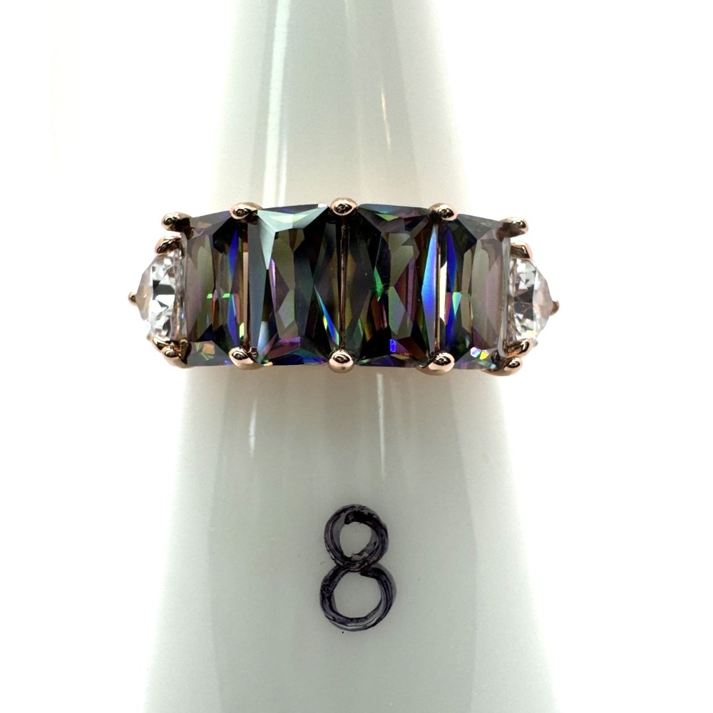 Size 8 Bomb Party Ring - RBP5958 Fancy in the Ballroom - Rainbow Topaz